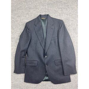 Vintage Patrick James Sport Coat Men's 38 Dark Blue 100% Wool Made in USA